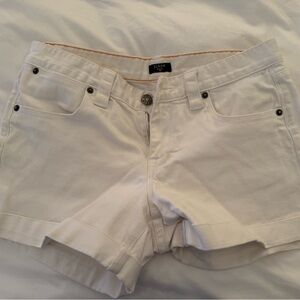 J. Crew Women's White Denim Shorts